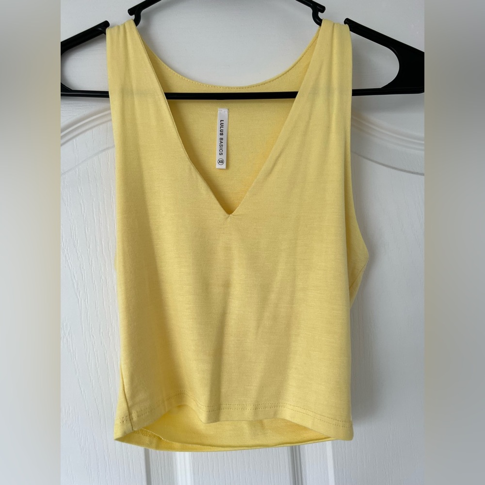 Lulu’s Yellow Crop Top